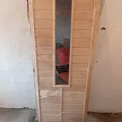 Дверь из липы с окном