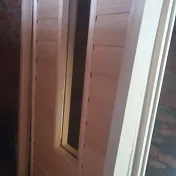 Дверь из липы с окном